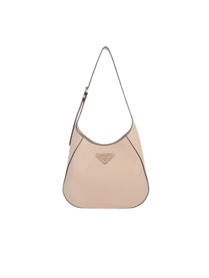 City Leather Medium Hobo Bag-PRADA-JOHN JULIA