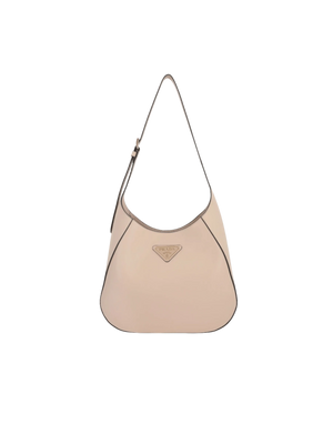 City Leather Medium Hobo Bag-PRADA-JOHN JULIA