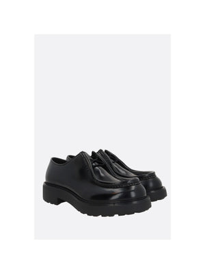 Diapason Brushed Leather Lace-up Shoes-PRADA-JOHN JULIA