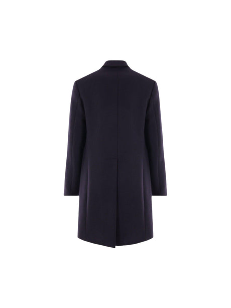 Double-breasted Wool and Cashmere Coat-PRADA-JOHN JULIA