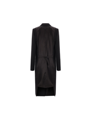 PRADA-Double-breasted Wool and Twill Coat-JOHN JULIA