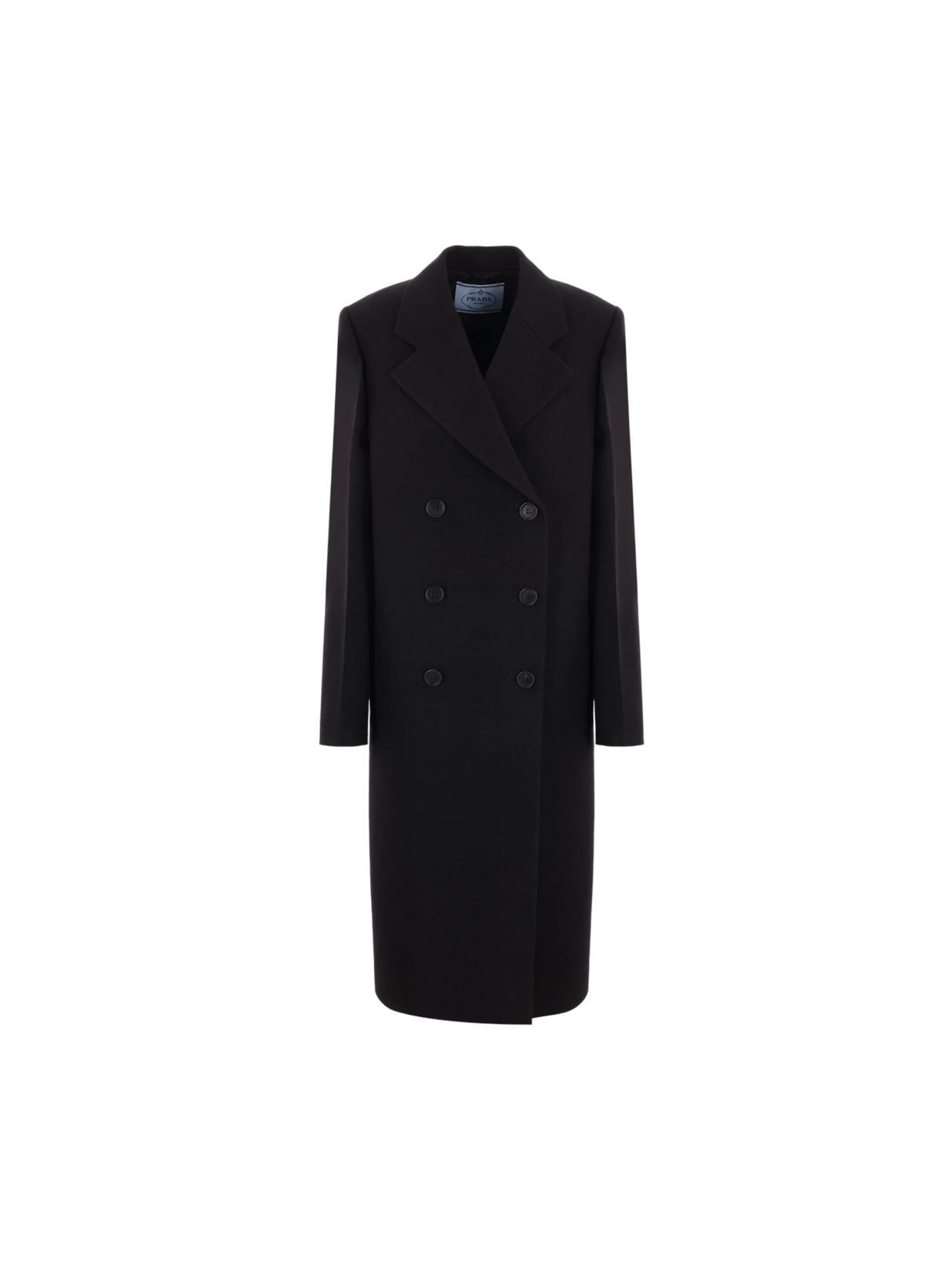 PRADA-Double-breasted Wool and Twill Coat-JOHN JULIA