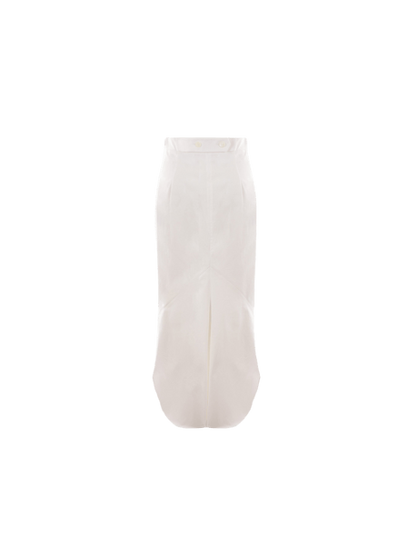 Gabardine Mermaid Skirt-PRADA-JOHN JULIA