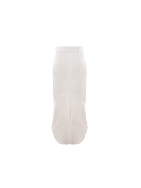 Gabardine Mermaid Skirt-PRADA-JOHN JULIA