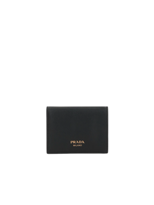 Grainy Leather French Wallet-PRADA-JOHN JULIA