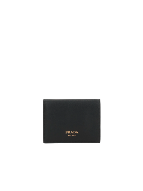 Grainy Leather French Wallet-PRADA-JOHN JULIA