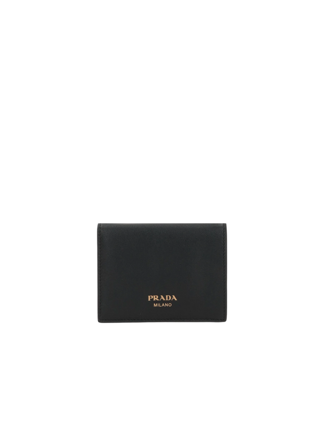 Grainy Leather French Wallet-PRADA-JOHN JULIA