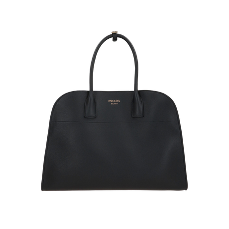 Grainy Leather Large Handbag-PRADA-JOHN JULIA