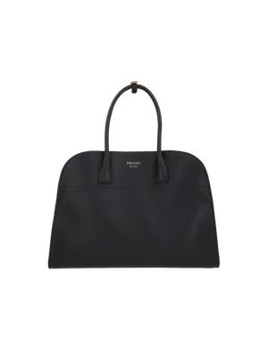 Grainy Leather Large Handbag-PRADA-JOHN JULIA