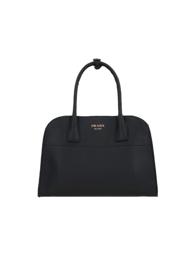 Grainy Leather Medium Handbag-PRADA-JOHN JULIA