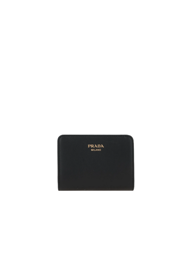 Grainy Leather Small Wallet-PRADA-JOHN JULIA