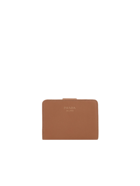 Grainy Leather Small Wallet PRADA