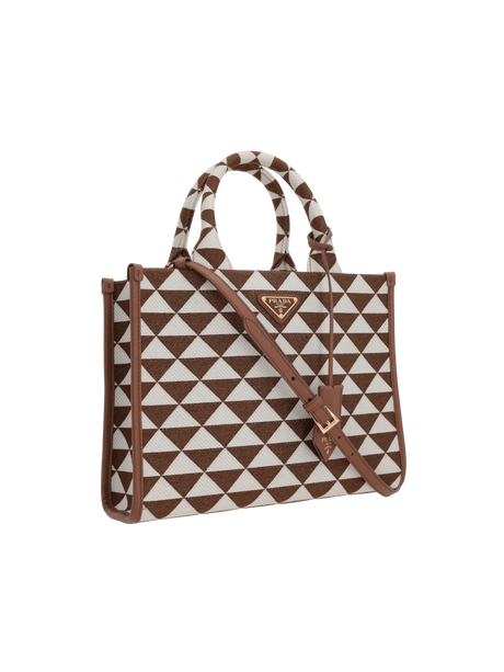 Jacquard Symbole Small Tote Bag-PRADA-JOHN JULIA