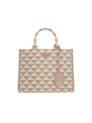 Jacquard Symbole Small Tote Bag-PRADA-JOHN JULIA