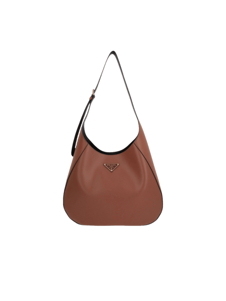 PRADA-Leather City Large Hobo Bag-JOHN JULIA