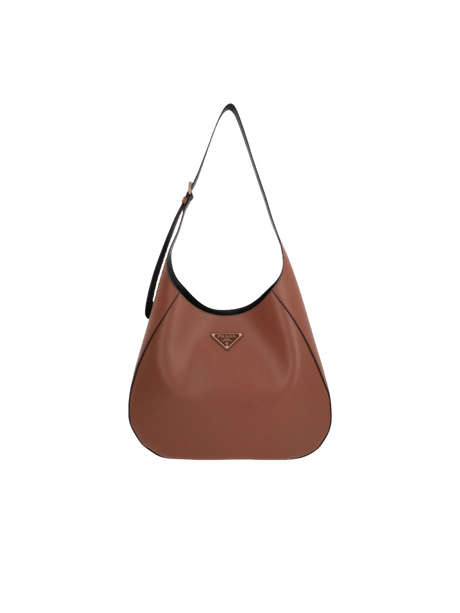 PRADA-Leather City Large Hobo Bag-JOHN JULIA