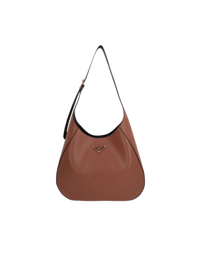 PRADA-Leather City Large Hobo Bag-JOHN JULIA