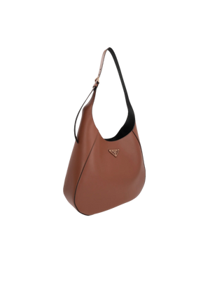 PRADA-Leather City Large Hobo Bag-JOHN JULIA