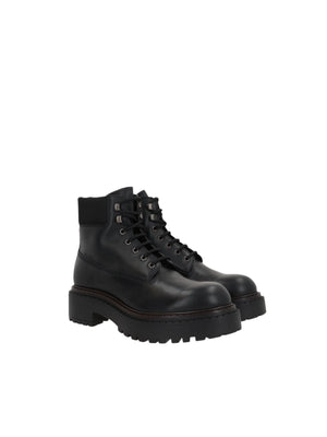 Leather Re-Nylon Combat Boots-PRADA-JOHN JULIA