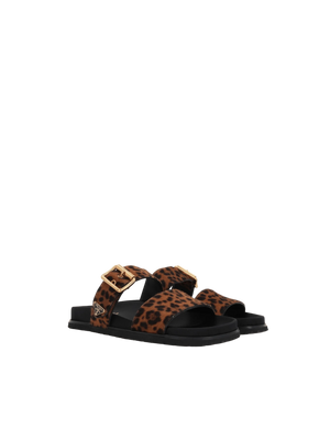 Leopard Printed Calf Hair Slide Sandals-PRADA-JOHN JULIA