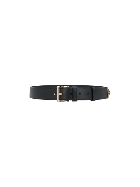 Logo-detailed City Leather Belt-PRADA-JOHN JULIA