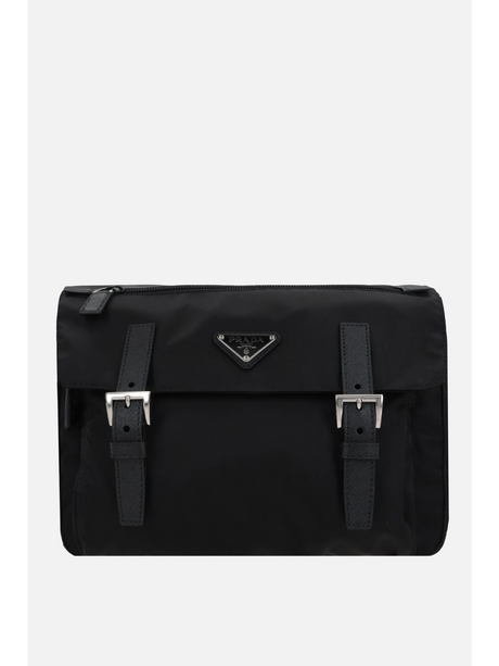 Re-Nylon Logo Shoulder Bag-Prada-JOHN JULIA