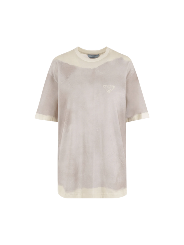 Logo Printed T-Shirt-PRADA-JOHN JULIA