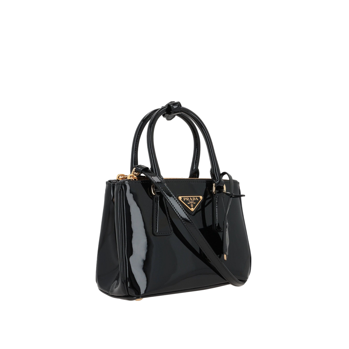 Mini Patent Leather Galleria Handbag-PRADA-JOHN JULIA