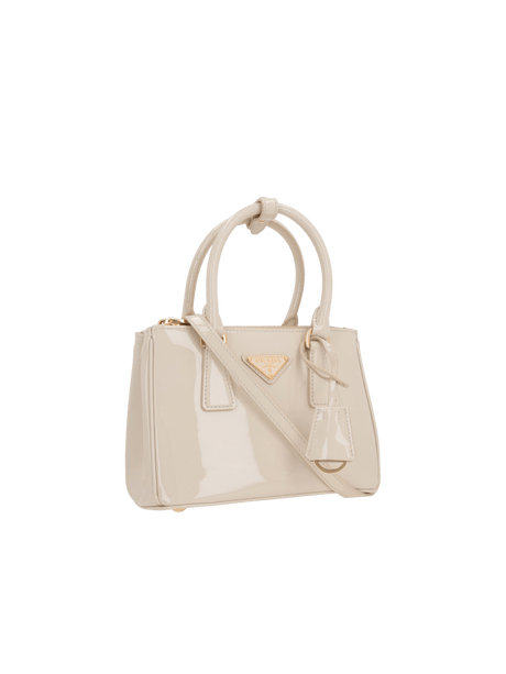 Mini Patent Leather Galleria Handbag-PRADA-JOHN JULIA