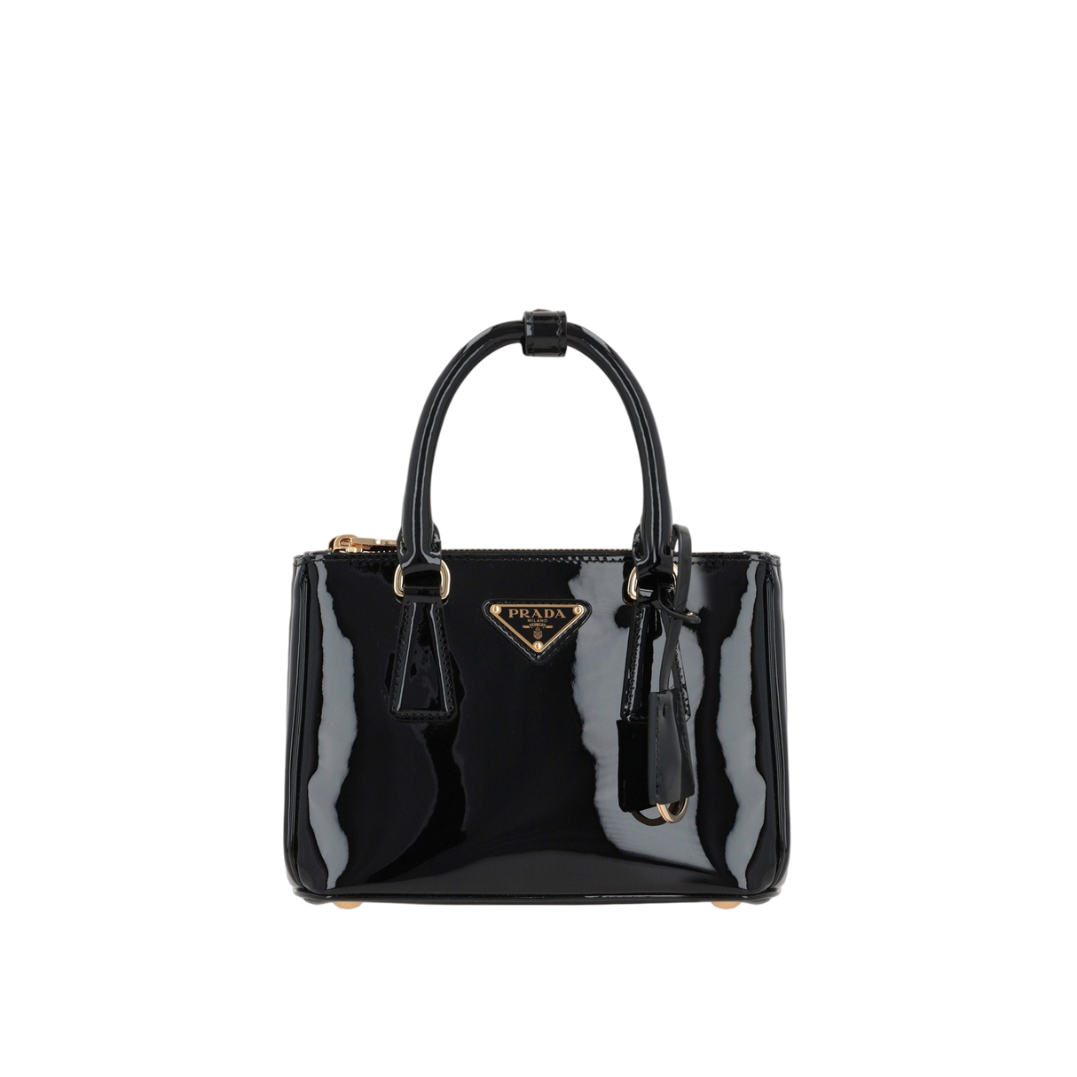 Mini Patent Leather Galleria Handbag-PRADA-JOHN JULIA