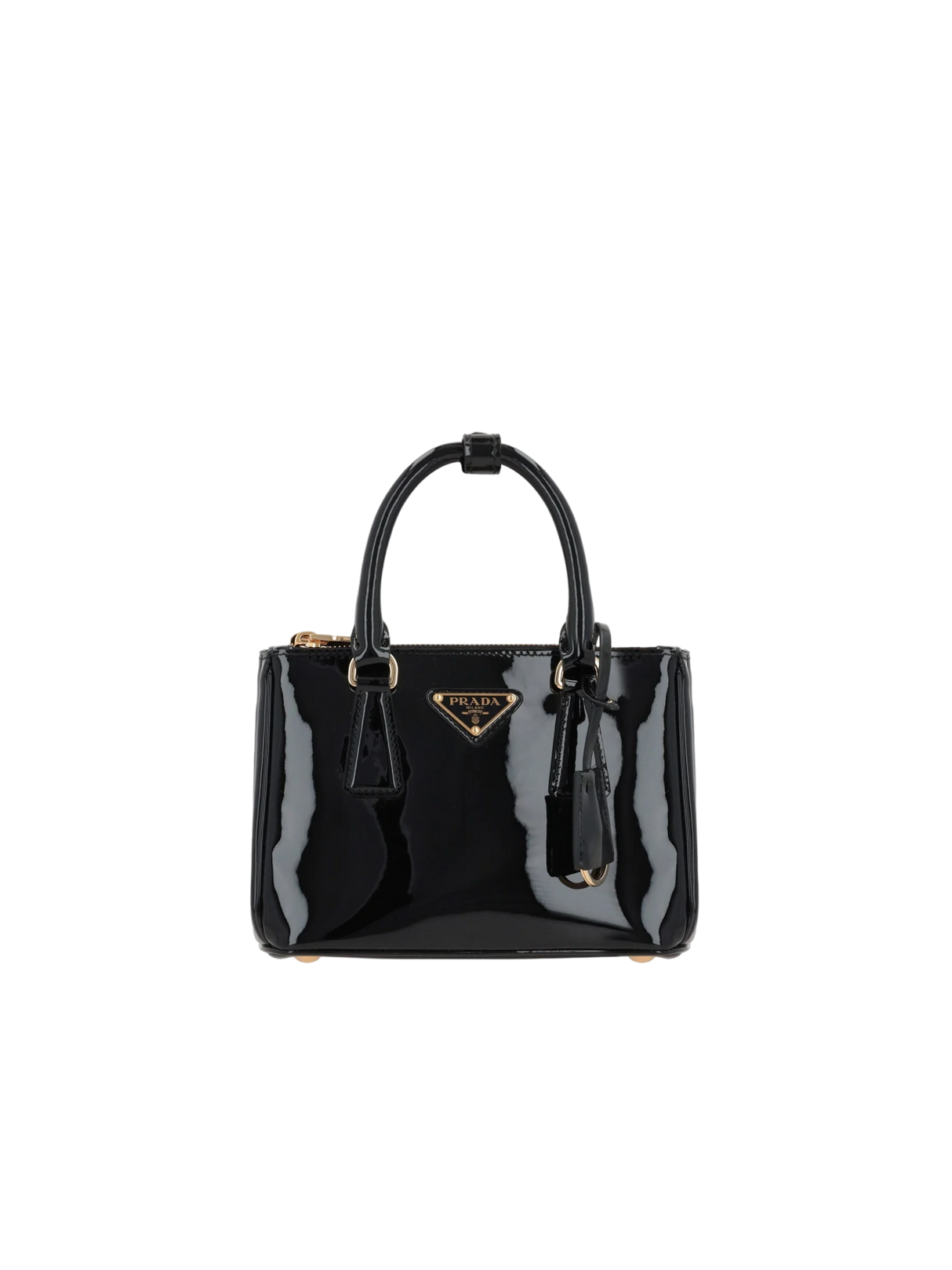 Mini Patent Leather Galleria Handbag-PRADA-JOHN JULIA