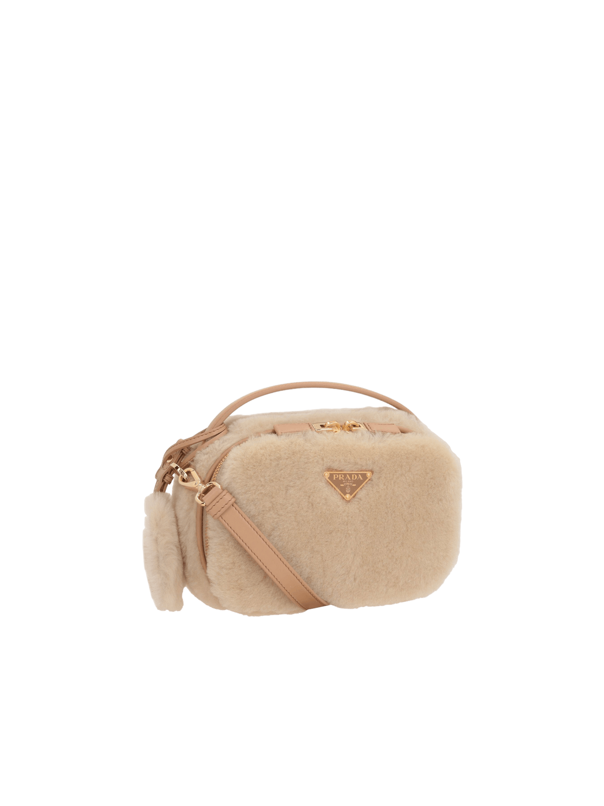 Mini Shearling Odette Handbag-PRADA-JOHN JULIA