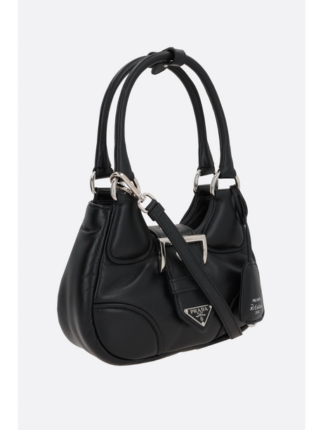 Moon Padded Leather Handbag-Prada-JOHN JULIA