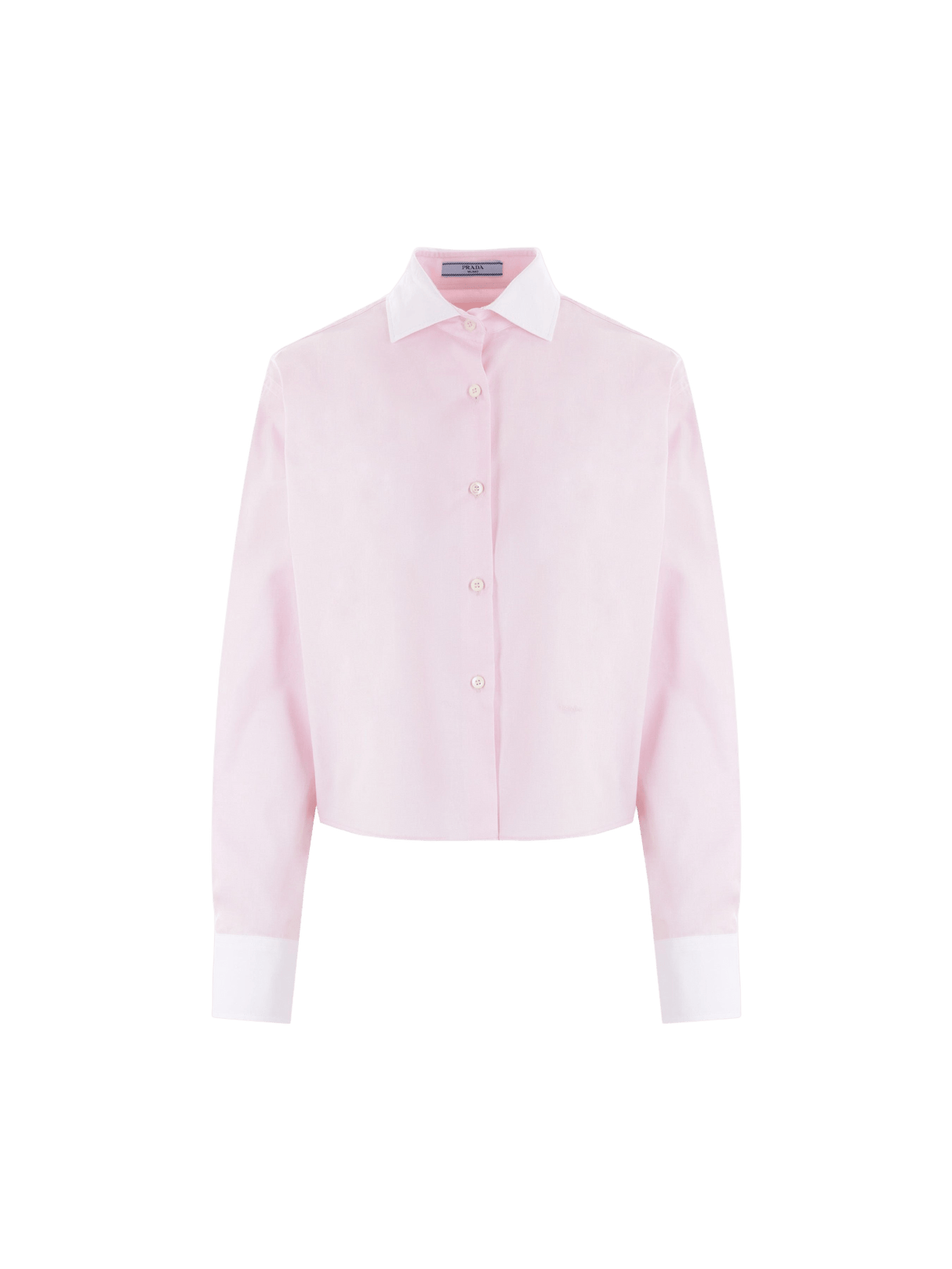 Oxford and Poplin Cropped Shirt-PRADA-JOHN JULIA