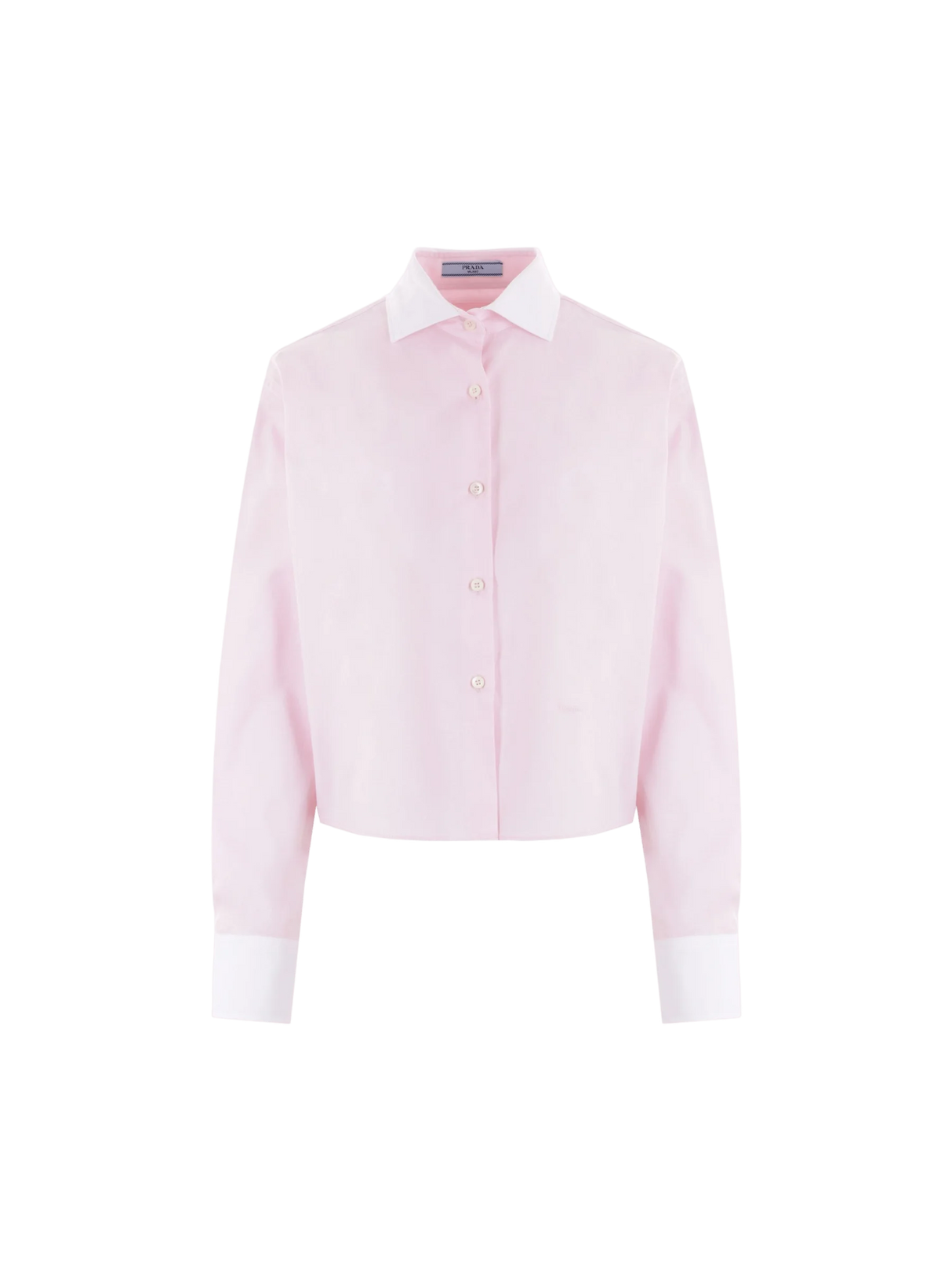 Oxford and Poplin Cropped Shirt-PRADA-JOHN JULIA