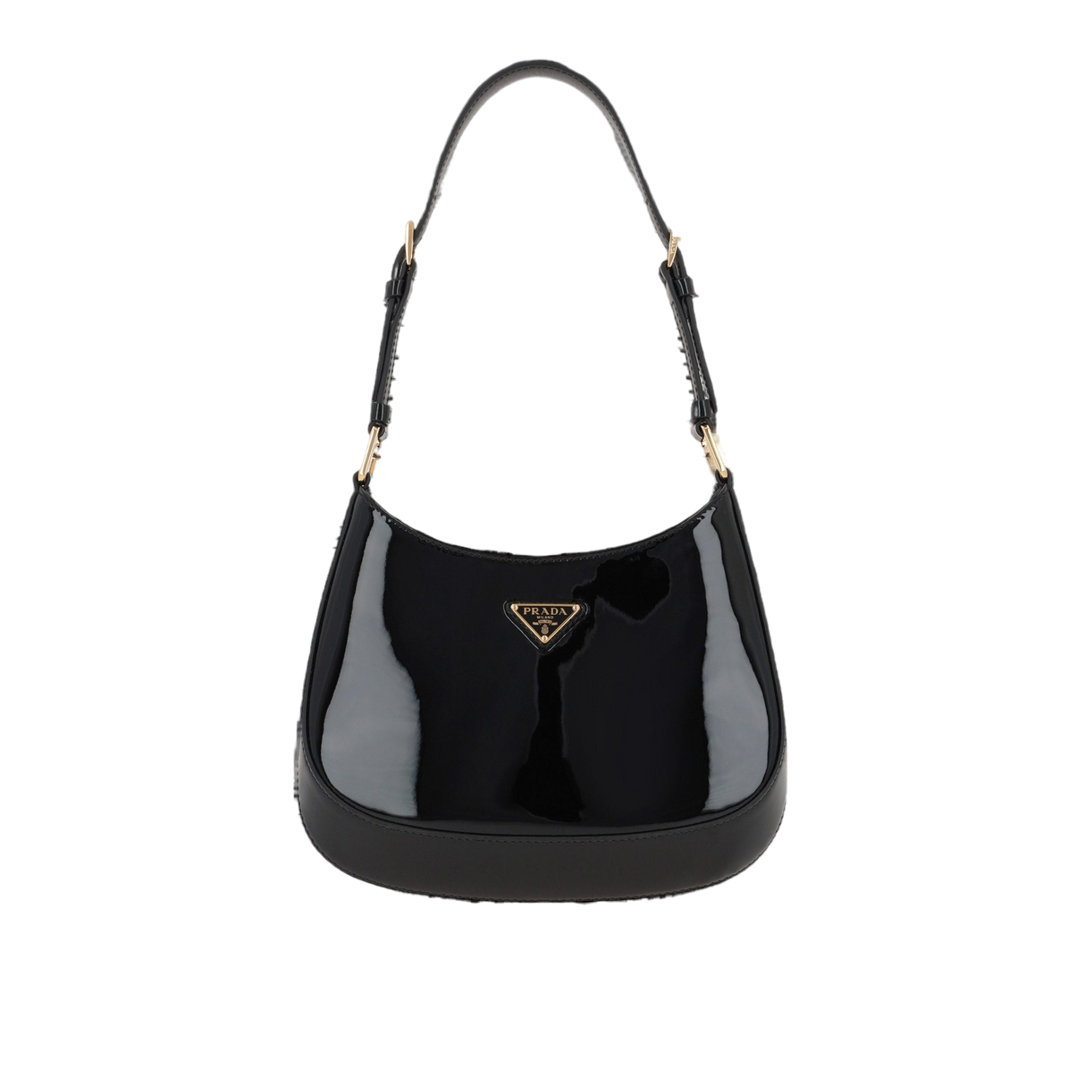 Patent Leather Cleo Hobo Bag-PRADA-JOHN JULIA