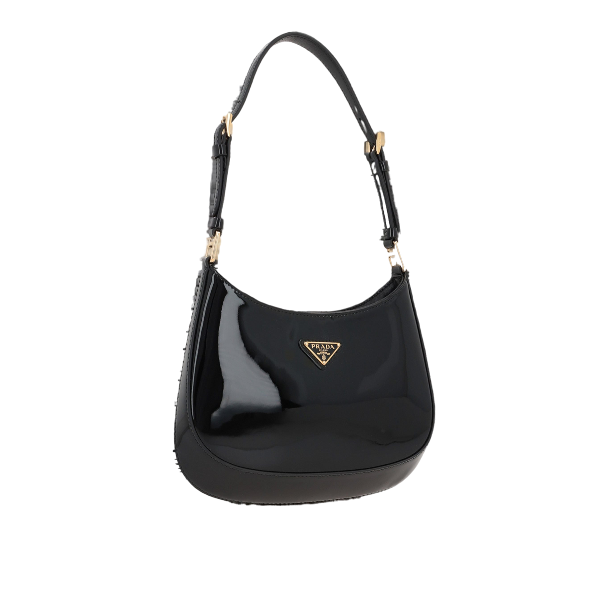 Patent Leather Cleo Hobo Bag-PRADA-JOHN JULIA