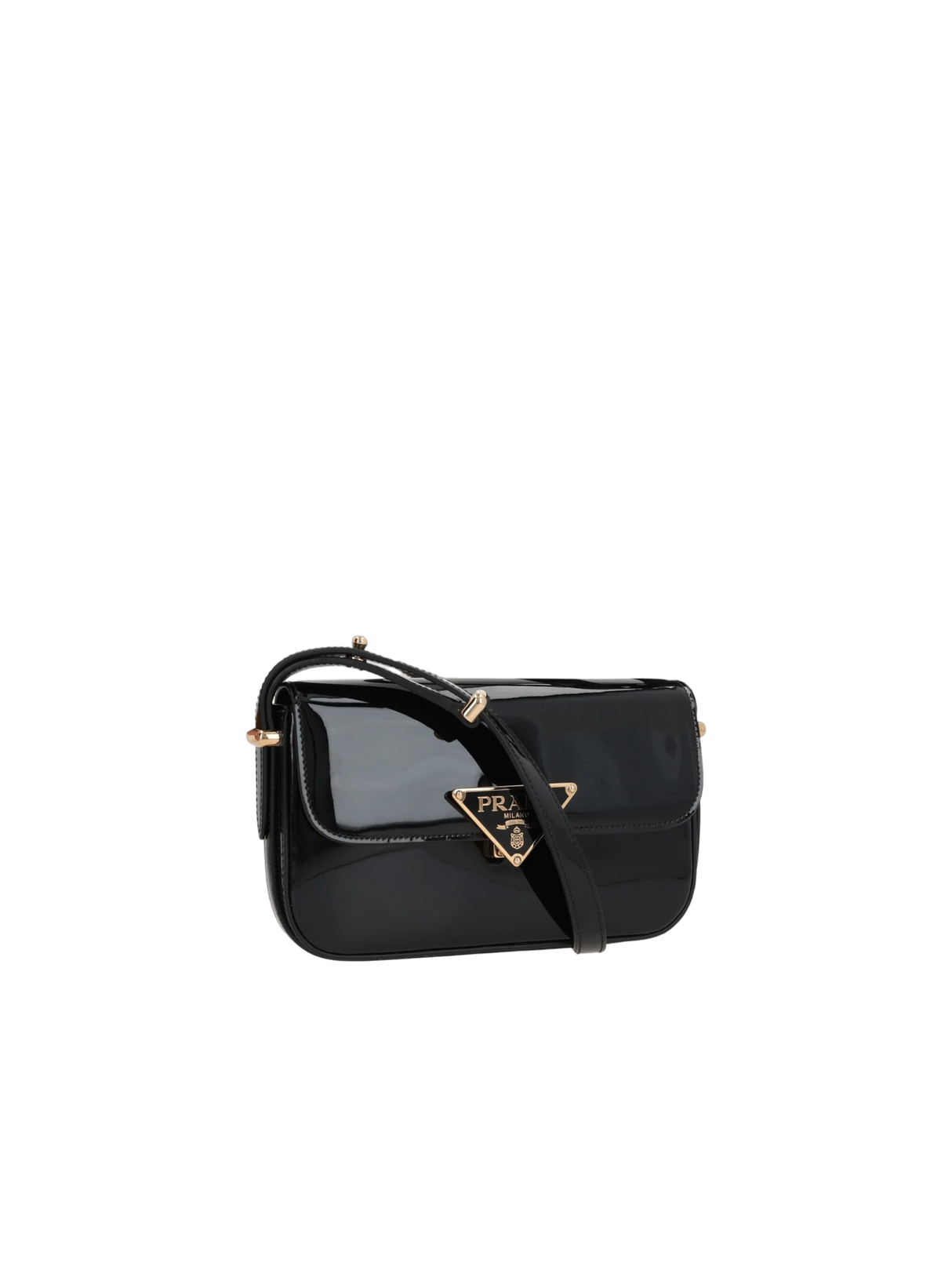 Patent Leather Shoulder Bag-PRADA-JOHN JULIA