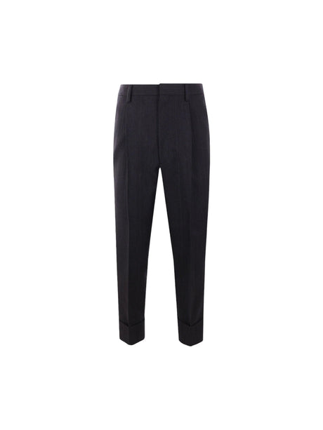 Pinstriped Wool Pants-PRADA-JOHN JULIA