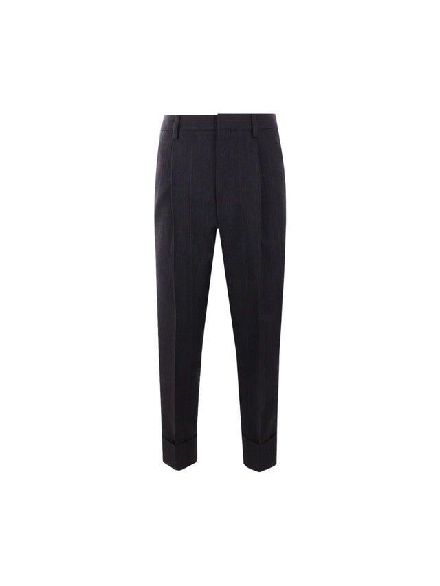 Pinstriped Wool Pants-PRADA-JOHN JULIA