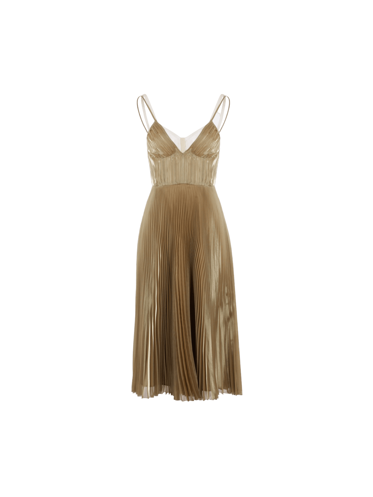 Pleated Tech Voile Dress-PRADA-JOHN JULIA