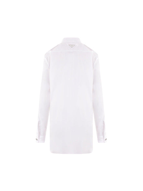 Poplin Oversized Shirt-PRADA-JOHN JULIA