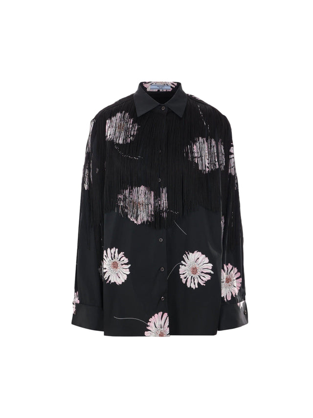 Poplin Oversized Shirt-PRADA-JOHN JULIA