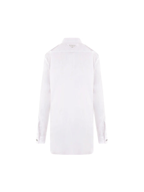 Poplin Oversized Shirt-PRADA-JOHN JULIA