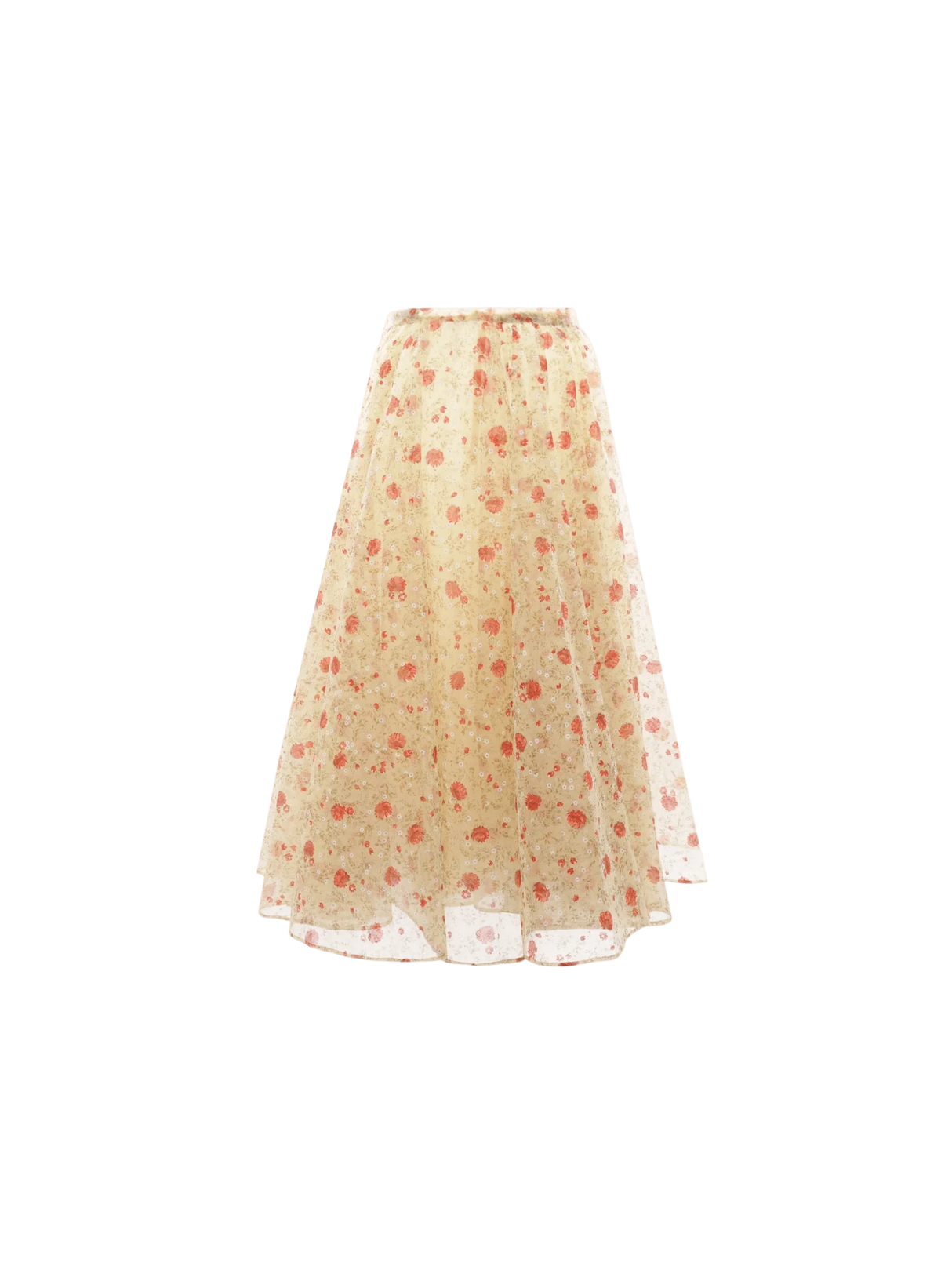 Poppy Print Circle Skirt-PRADA-JOHN JULIA