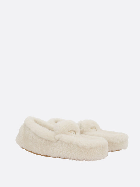 Shearling Moccasin Slippers-PRADA-JOHN JULIA