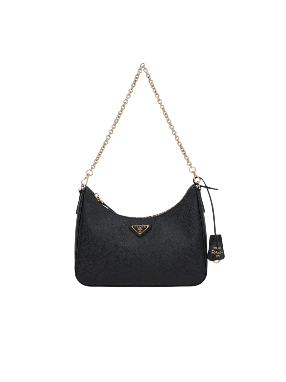 Re-Edition Saffiano Lux Leather Shoulder Bag-PRADA-JOHN JULIA