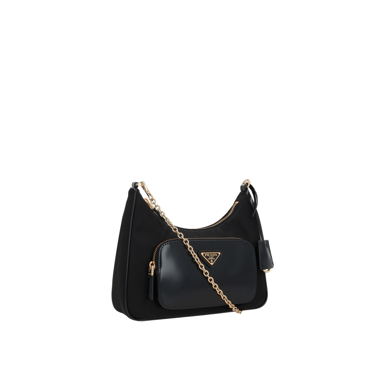 Re-Nylon and Brushed Leather Mini Shoulder Bag-PRADA-JOHN JULIA