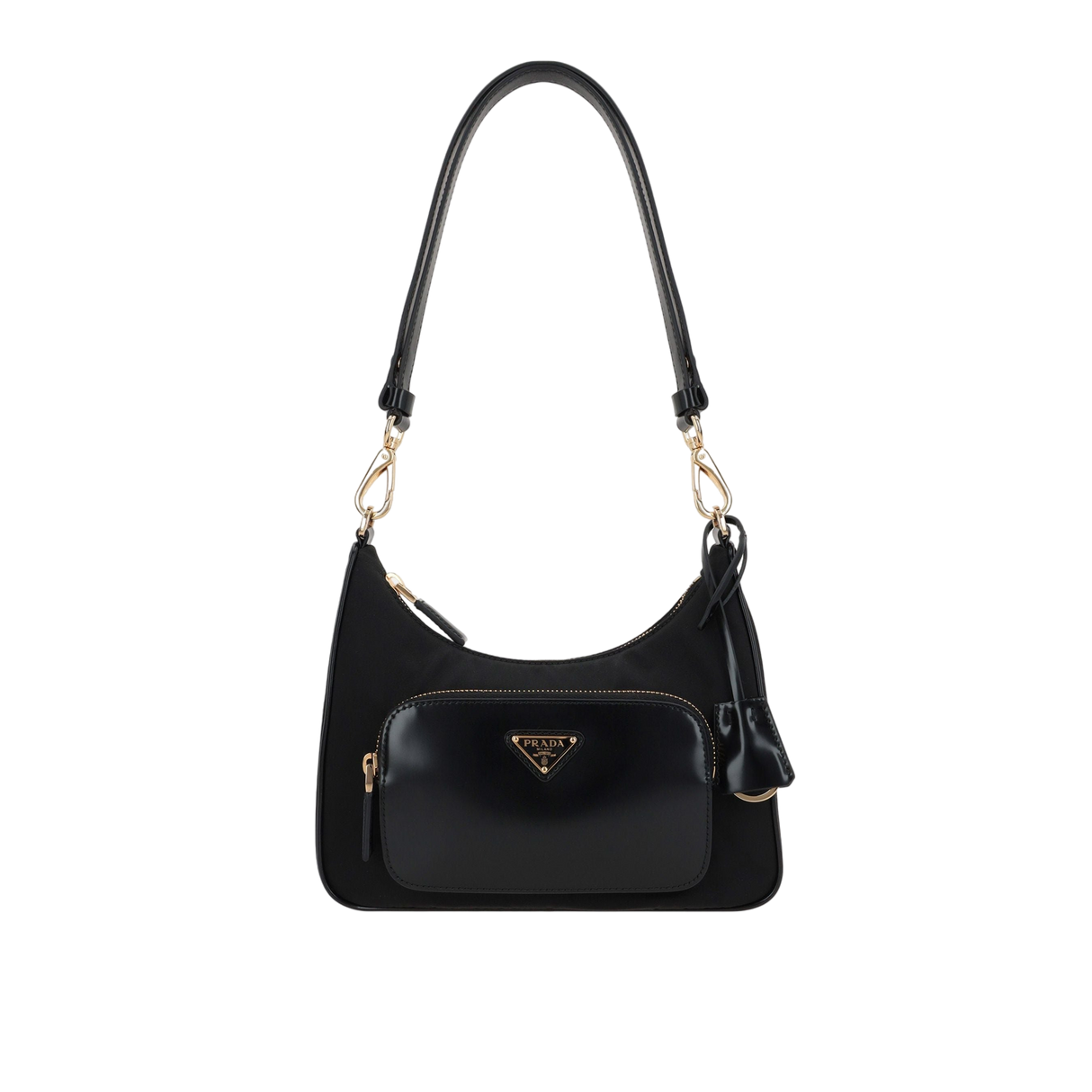 Re-Nylon and Brushed Leather Mini Shoulder Bag-PRADA-JOHN JULIA