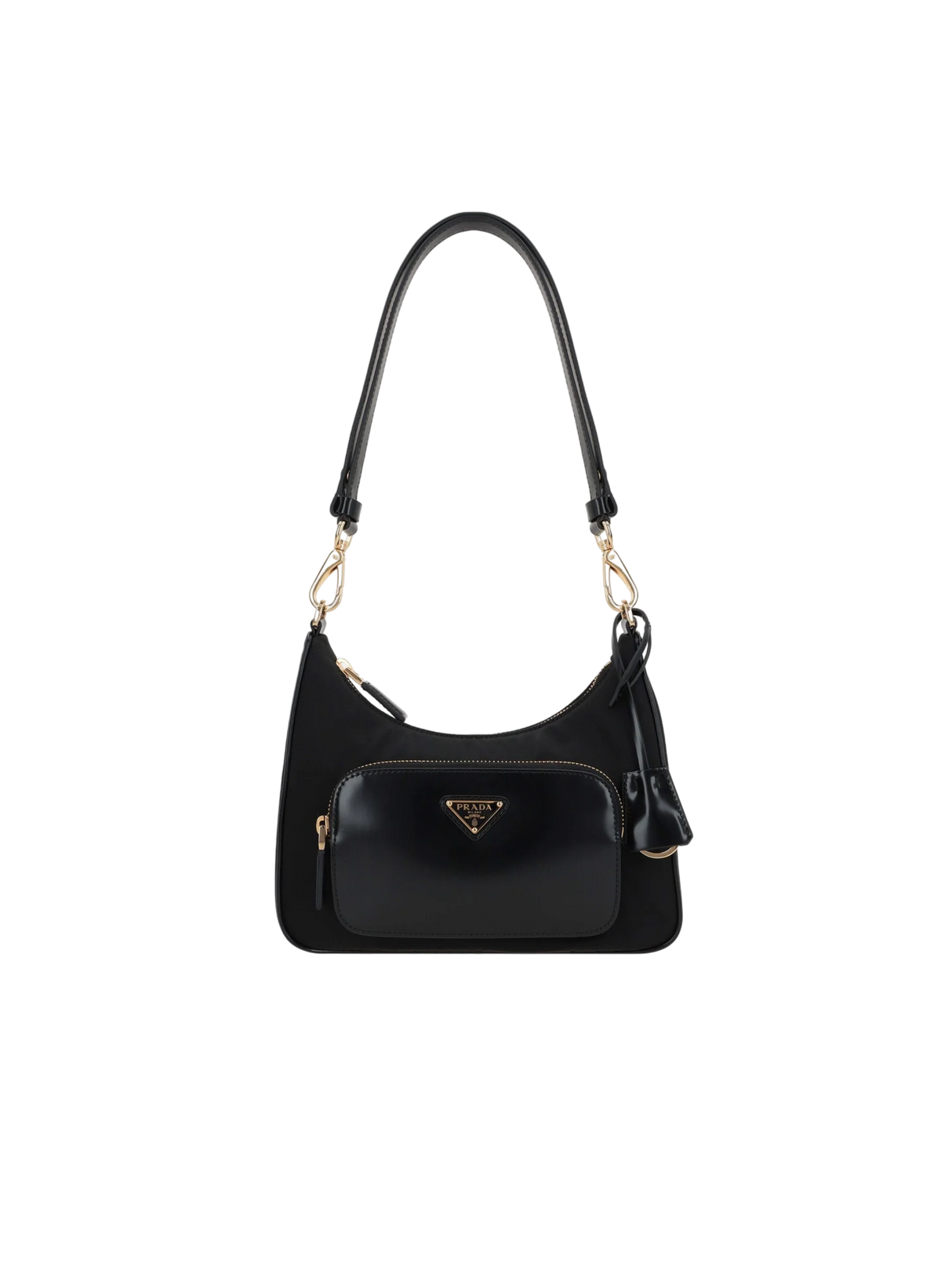 Re-Nylon and Brushed Leather Mini Shoulder Bag-PRADA-JOHN JULIA